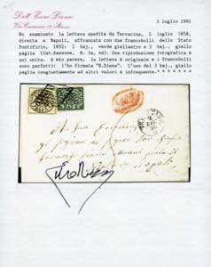 1858 - 3 baj giallo paglia, ... 