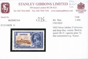 BRITISH COLONIES-BERMUDA 1935 - 2 ... 