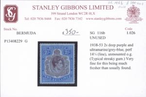 BRITISH COLONIES-BERMUDA 1938 - 2 ... 