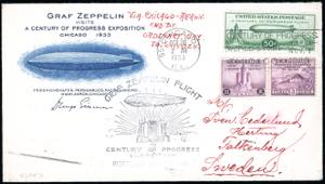 STATI UNITI POSTA AEREA 1933 - Aerogramma ... 