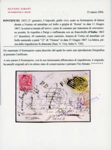 1867 - 4 b. giallo vivo (5Aa), ... 