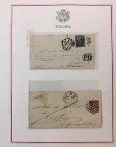 TOSCANA 1809/1861 - Lotto di nove ... 