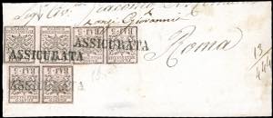 1852 - 5 baj rosa chiaro, tre coppie ... 