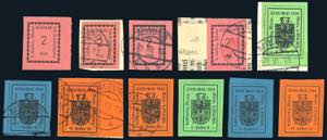 MERANO 1918 - Lotto di 11 esemplari ... 