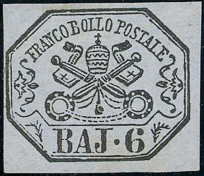 1864 - 6 baj lilla grigio (7A), ... 