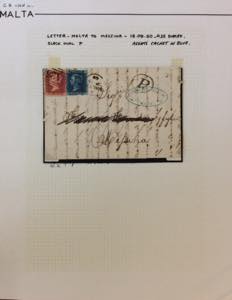 MALTA 1860/1877 - Sei lettere del ... 