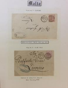 MALTA 1860/1877 - Sei lettere del ... 