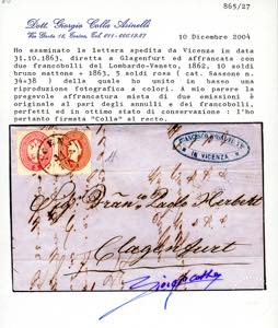 1863 - 10 soldi bruno mattone, ... 