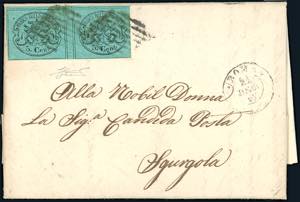 1867 - 5 cent. azzurro verdastro ... 