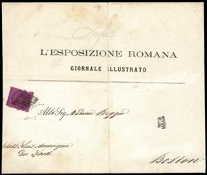 1868 - 20 cent. solferino (28), isolato su ... 