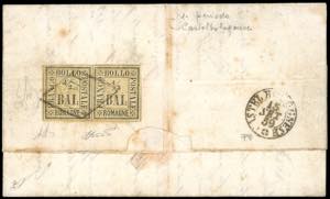 1859 - 1/2 b. giallo paglia (1), coppia ... 
