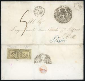 1859 - 1/2 baj giallo paglia (1), coppia ... 
