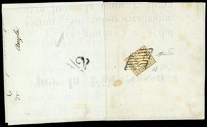1859 - 1/2 b. giallo paglia (1), perfetto, ... 