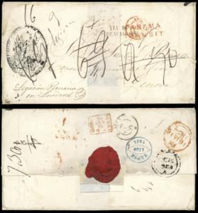 INCOMING MAIL PERU 1853 - Lettera non ... 