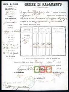 1863 - 5 cent. verde giallastro, 10 cent. ... 