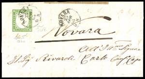 1863 - 5 cent. verde olivastro (13Dc), ... 