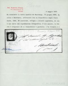 1858 - 20 cent. indaco, EFFIGE ... 