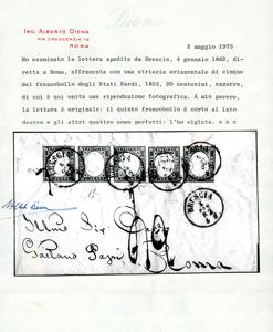 1862 - 20 cent. azzurro (15Ca), ... 