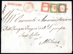 1861 - 5 cent. verde oliva chiaro, ... 