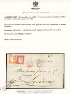 1859 - 80 cent. giallo ocra ... 