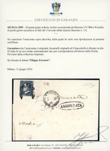 1860 - 20 grana grigio ardesia ... 