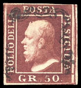 1859 - 50 grana lacca scuro ... 