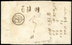 1853 - 1 quattrino nero su grigio, ... 