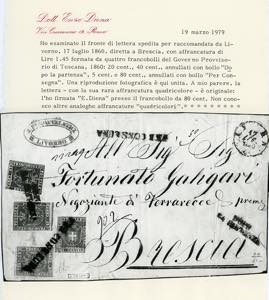 1860 - 5 cent. verde, 20 cent. ... 