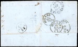 1860 - 20 cent. azzurro, linea di ... 