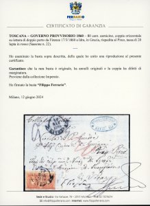 1860 - 80 cent. carnicino (22), ... 