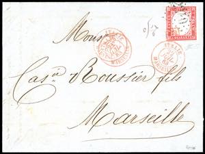 1863 - MARSIGLIA 2240 cifre grandi e punti ... 