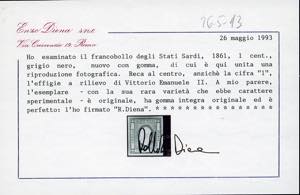 1861/1862 - 1 e 2 cent. grigio ... 