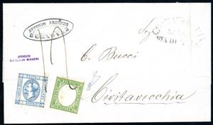 1863 - 15 cent. Litografico, II tipo (13), ... 