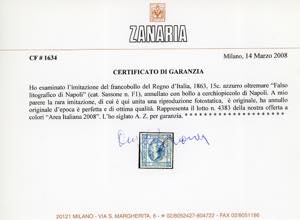 FALSI PER POSTA DELLEPOCA 1863 ... 