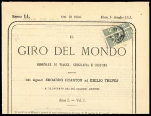 1863 - 1 cent. verde grigio chiaro, De La ... 