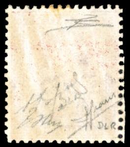 1863 - 2 cent. bruno rosso, De La ... 