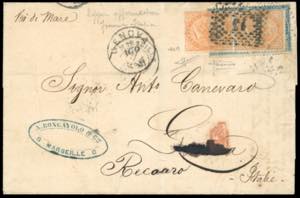 1871 - 20 cent. Cerere, coppia (Francia 37), ... 