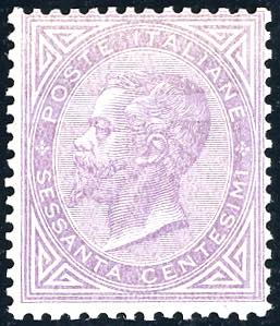 1863 - 60 cent. De La Rue, tiratura di ... 