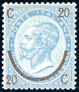 1865 - 20 cent. su 15 cent. Ferro di ... 