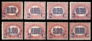 1878 - Servizio soprastampati, serie ... 