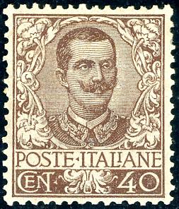 1901 - 40 cent. Floreale (74), ottima ... 