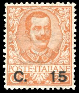 1905 - 15 cent. su 20 cent. Floreale (79), ... 