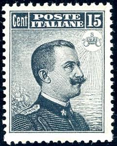 1909 - 15 cent. Michetti, II tipo (86), ben ... 