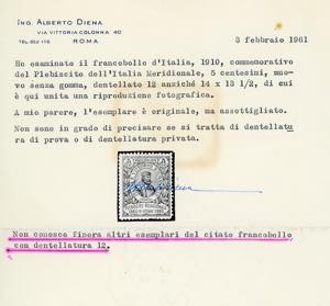 1910 - 5 + 5 cent. Garibaldi, ... 