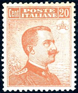 1916 - 20 cent. Michetti, senza filigrana ... 