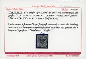 1922 - Soprastampati Congresso ... 