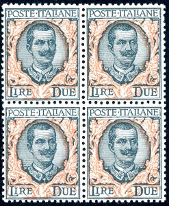 1923 - 2 lire Floreale (150), ottima ... 