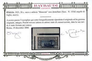 1923 - 30 cent. Manzoni, non ... 