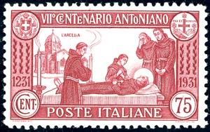 1931 - 75 cent. San Antonio, dent. 12 (299), ... 