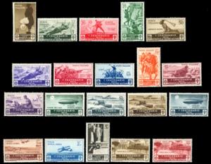 1934 - Medaglie al valore, serie completa ... 